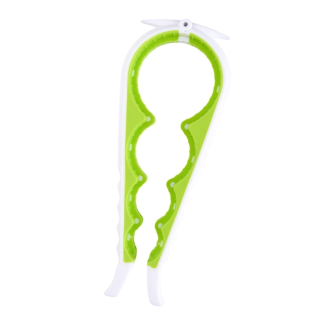 Abridor de tarros, extractor de latas de bebidas, utensilio de cocina, multifunción, portátil y sin esfuerzo. verde