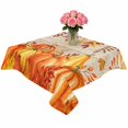 thumbnail image 2 of Autumn Pumpkin Table Cloth Waterproof Tablecloths, Thanksgiving Orange Red Vintage Wooden Tablecloth Dining Table Cover for Kitchen Party Tabletop Outdoor, Square Tablecloth 54x54 Inch, 2 of 9