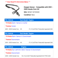 thumbnail image 2 of Oxygen Sensor - Compatible with 2001 - 2005 Honda Civic HX 2002 2003 2004, 2 of 2