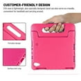 thumbnail image 3 of Dteck Case for Apple iPad mini 6th Generation (2021) 8.3-inch,Shockproof EVA Foam Kids Friendly Handle Lightweight Protective Shell Back Kickstand Cover for iPad mini 6,Rose, 3 of 5