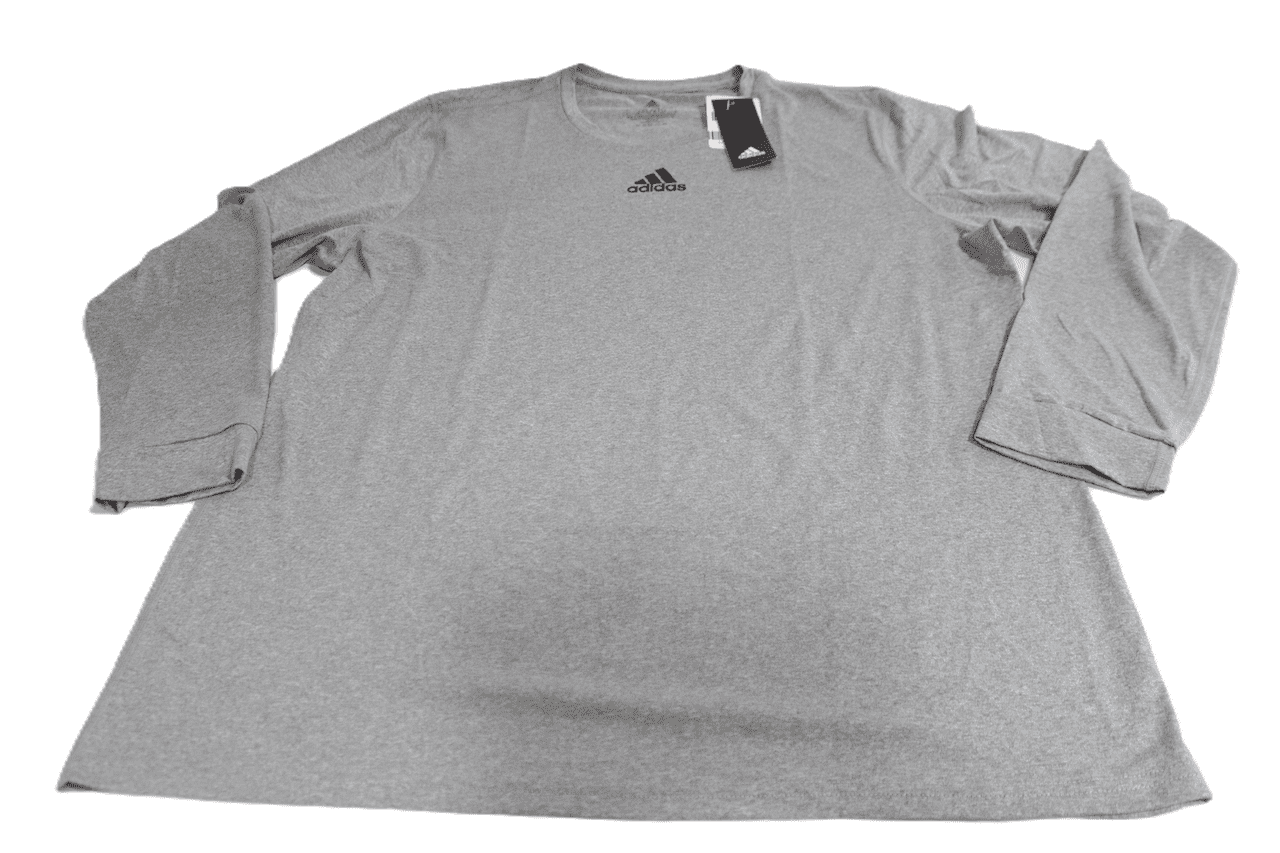 adidas Womens Creator Long Sleeve Gray Heather  Black 2XL