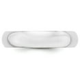 thumbnail image 4 of Primal Gold 10 Karat White Gold 5mm Half Round Band Size 14, 4 of 7