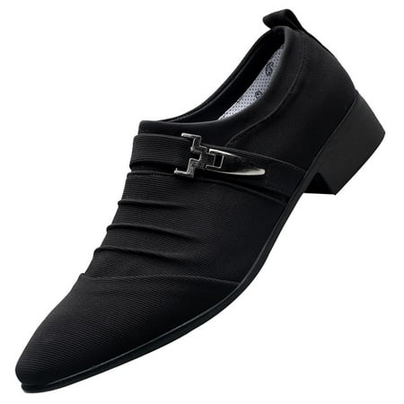 

Men Casual Shoes Pointed Toe Formal Shoes Canvas Shoes Fashion Business Shoes
