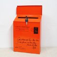 thumbnail image 3 of CAROOTU Iron Lock Letter Box Vintage Wall Mount Mailbox Mail Postal Letter Newspaper Box, 3 of 7