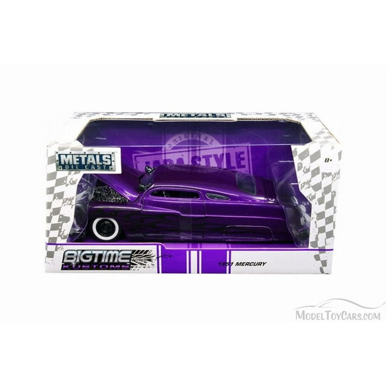 1951 Mercury Hard Top, Purple w/ Flames - Jada 99060WA1 - 1/24
