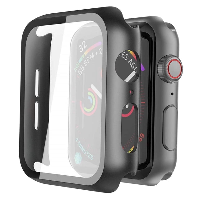 Funda + Protector de pantalla de vidrio templado para Apple Watch de 40 mm