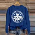 thumbnail image 5 of Women's Sweatshirt Class Of 2026 Graduation Graphic Crew Neck Long Sleeve Pullover Raglan Top Streetwear Hoodie Alternative, 5 of 7