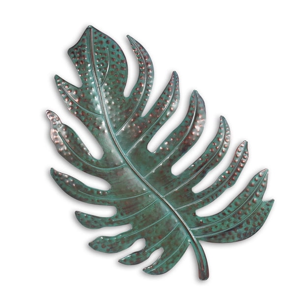 Hoja Verde Decoración de Pared Hoja Decoración del Hogar Decoración de la Vida Tooarts escultura de hierro