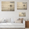thumbnail image 4 of Designart " Dandelion Natures simplicity I" Floral Print on Natural Pine Wood, 4 of 5