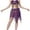 BB-Purple, variant on QATAINLAV Women's Belly Dance Tribal Hip Scarf with Fringe Coin Mesh Asymmetrical Hem Sparkly Tassel Skirts for Mardi Gras Purple