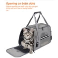 thumbnail image 7 of Cat, Dog Carrier for Small Medium Cats Puppies up to 15 Lbs, Soft Sided, Collapsible Travel Puppy Carrier - Purple, 7 of 7