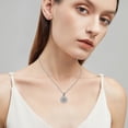 thumbnail image 4 of Uinagy Collier Moissanite 2 Carats Tournesol Collier en Diamant Complet, 4 of 6