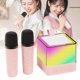 thumbnail image 5 of SUSUchens - Altavoz de karaoke portátil con micrófono inalámbrico, tarjeta de sonido DSP, batería recargable, compatible con Bluetooth 5.3, para cantar en casa y actividades al aire libre,, 5 of 8