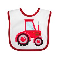 Inktastic Farming Red Tractor Boys or Girls Baby Bib
