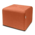 thumbnail image 3 of Jaxx Monroe Square Foam Ottoman with Stain Resistant Performance Fabric, Large (24 x 24 x 18), Canyon Orange, 3 of 6