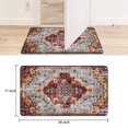 thumbnail image 6 of Bohemian Brown Ethnic Vintage Pattern Rug Welcome Door Mat Decorative Doormat Farmhouse Low-Profile Floor Rug Switch Mat for Home Indoor Outdoor Decorations 17 X 30 Inch, 6 of 6