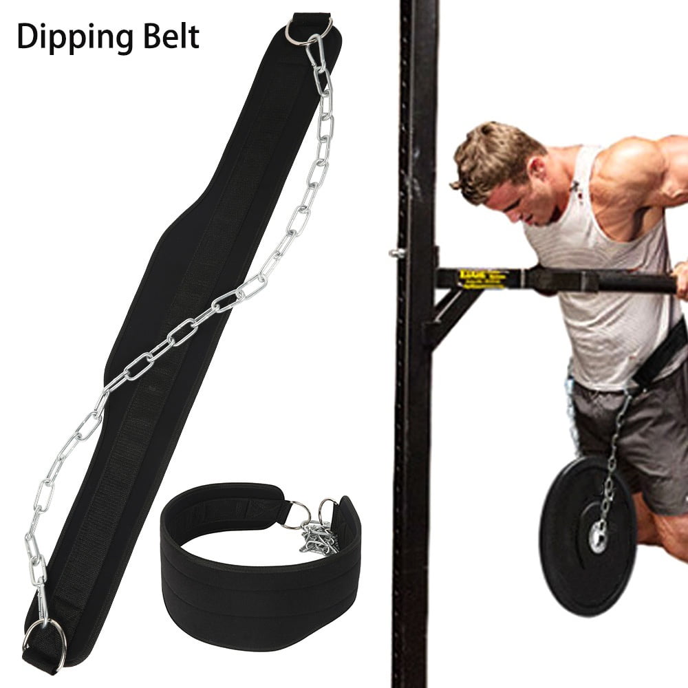 Dipping Belt body building weight  Lifting Heavy Chain Exercise Gym Back Support 