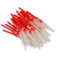 thumbnail image 3 of 30 faldas de calamar luminosas, cebo artificial suave de pulpo luminoso para agua salada y dulce, color rojo, 3 of 14
