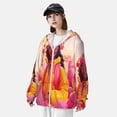thumbnail image 3 of Gaeub Digital Nomad Pink Landscape Men's and Women's UPF 50+ Long-Sleeved Sun Protection Clothing, Fishing Shirt Long Sleeve Zip-Small, 3 of 7