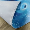 thumbnail image 5 of Ambesonne Constellation Place Mats Set of 4, Black Hole Astral, Standard Size, Aqua Blue White, 5 of 6