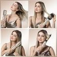 thumbnail image 5 of 6-in-1 Professional Hot Air Styler & Hair Dryer Brush - Powerful Air Curling Wrap Styler with Negative Ionic Technology for All Hair Types, 5 of 9