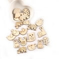 thumbnail image 4 of 200PCS Wood Cutout DIY Assorted Cartoon Wood Slice Wood Piece for Craft Making, 4 of 7