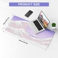 thumbnail image 3 of Japanese Sea Wave Large Mouse Pad, Anime Gaming Mouse Pad with Stitched Edges, Non-Slip Rubber Base, Kanagawa 35.4x15.7 Inch XXL Mouse Pad Keyboard Mat Desk Mat Gaming Mousepad, Purple, 3 of 6