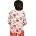 thumbnail image 2 of Alfred Dunner Womens Bright Floral Two In One Top With Necklace, 2 of 4
