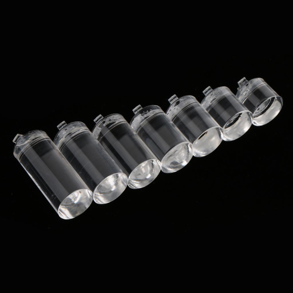 7pcs Acrylic Finger Ring Jewellery Display Stand Holder Storage Showcase Gifts 