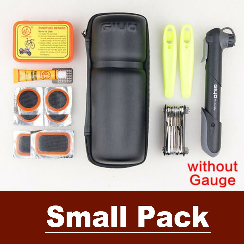 New Bike Cycle Bicycle MTB Tool Puncture Repair Kit With Pump Set Carry Case Bag
