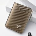 thumbnail image 4 of Mens RFID Blocking Leather Wallet Slim Credit Card Holder Zipper Purse Large Capacity Bifold Minimalist Design, 4 of 4