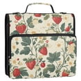thumbnail image 5 of FORMRS Zipper Binder with Shoulder Strap 2-inch Ring 500 Sheet Capacity File Bag, Small Strawberry Pattern, 5 of 5