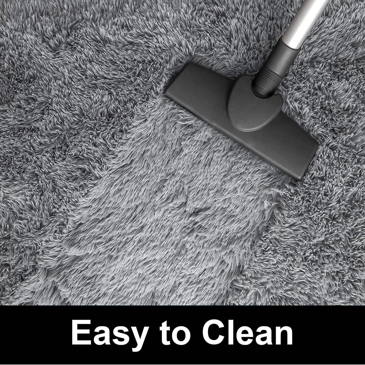 Softlife Super Soft Shaggy Area Rugs for Living Room Fluffy Carpets for Bedroom Home Decor,5.3'X7.5',Gray
