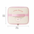 thumbnail image 2 of Lunch Bag, Cartoon Zippered Portable Insulated Thermal Cooler Handheld Bento Box for Adults Work Office Picnic Travel Outdoor Lightweight Durable Food Container 9.06x11.02in Pink, 2 of 5