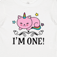 thumbnail image 4 of Inktastic First Birthday Unicorn Cat Girls Girls Baby T-Shirt, 4 of 5