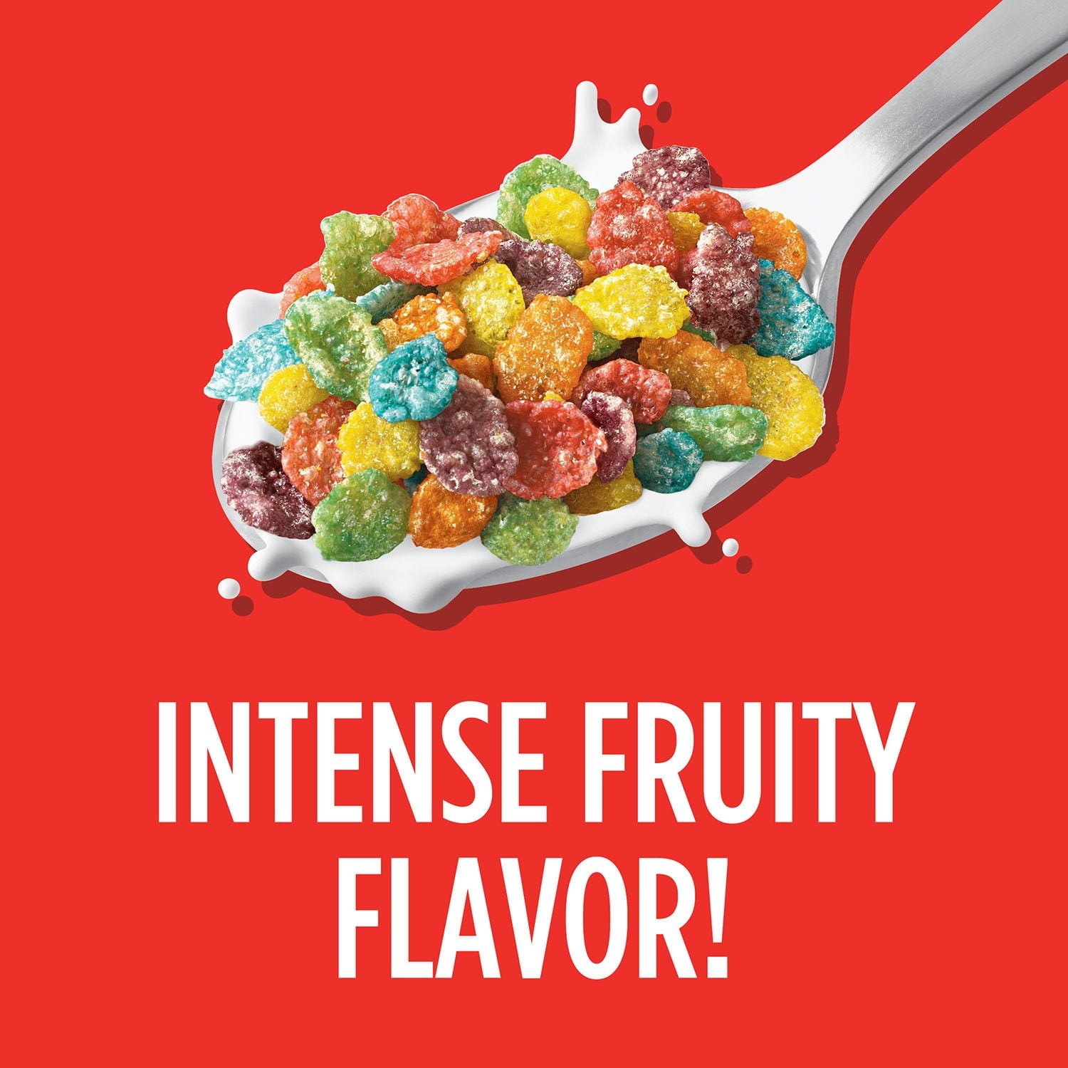 Post Fruity Pebbles Colorful Breakfast Cereal, 38 oz Value Box With White Bowl By OMA