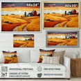 thumbnail image 4 of Designart "Yellow Barn Minimalsim horizon II" Farmhouse Floater Framed Wall Decor, 4 of 7