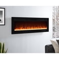 thumbnail image 3 of Alice 50" Electric Fireplace Inserts Recessed, Wall Mounted Fireplace LED Fireplace Heater with 12 Flame Colors, Touch Screen, Remote Control, Timer, Logset & Crystal Stones 500W/1500W - 50 inches, 3 of 11