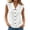 a-357White69, variant on Womens Solid Color Peter Pan Collar Sleeveless Regular Fit Button Down Blouse Vest For Summer Casual Daily Wear Red L