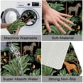 thumbnail image 5 of 1pc Jungle Animals Absorbent Non-Slip Bathroom Thickened Flannel Rug Decor,Soft,Quick Drying,Suitable For Indoor/outdoor Use,Bathrooms,Bedrooms,Kitchens,Terrace,Laundry Rooms,16"x24", 5 of 9