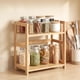 thumbnail image 1 of SONGMICS Estante para Especias de 2 Niveles, Estantería de Cocina para Encimera, Beige, 1 of 8