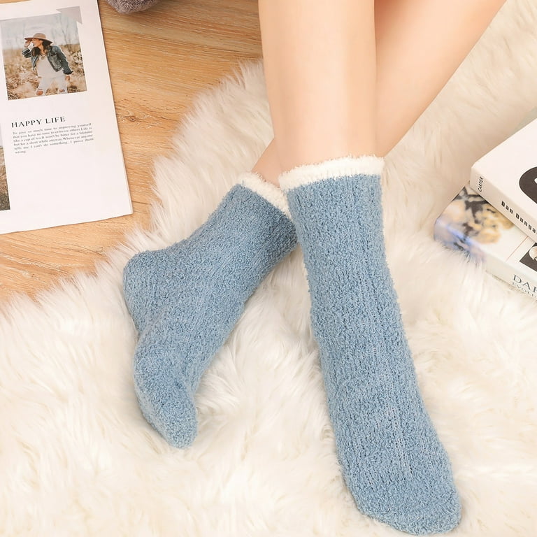 Ploknplq Compression Socks for Women Winter Microfiber Soft Fuzzy Slipper  Socks Home Sleeping Socks for Women 7 Pairs Socks Socks Socks Ankle Socks