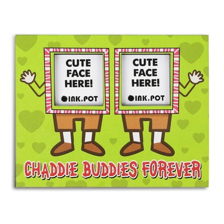 

InkdotpotChaddie Buddies ForeverPhotoMagnetFrame-MagneticPhotoFramesFor Refrigerator Magnets- MiniPhotoFrames- Cute Funny Gift For 2 Indian Friends- BFF | 8 x 10 cm