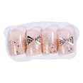 thumbnail image 2 of Uñas postizas HUOGUO Bowknot White Diamond con pegamento, 24 unidades, 2 of 3