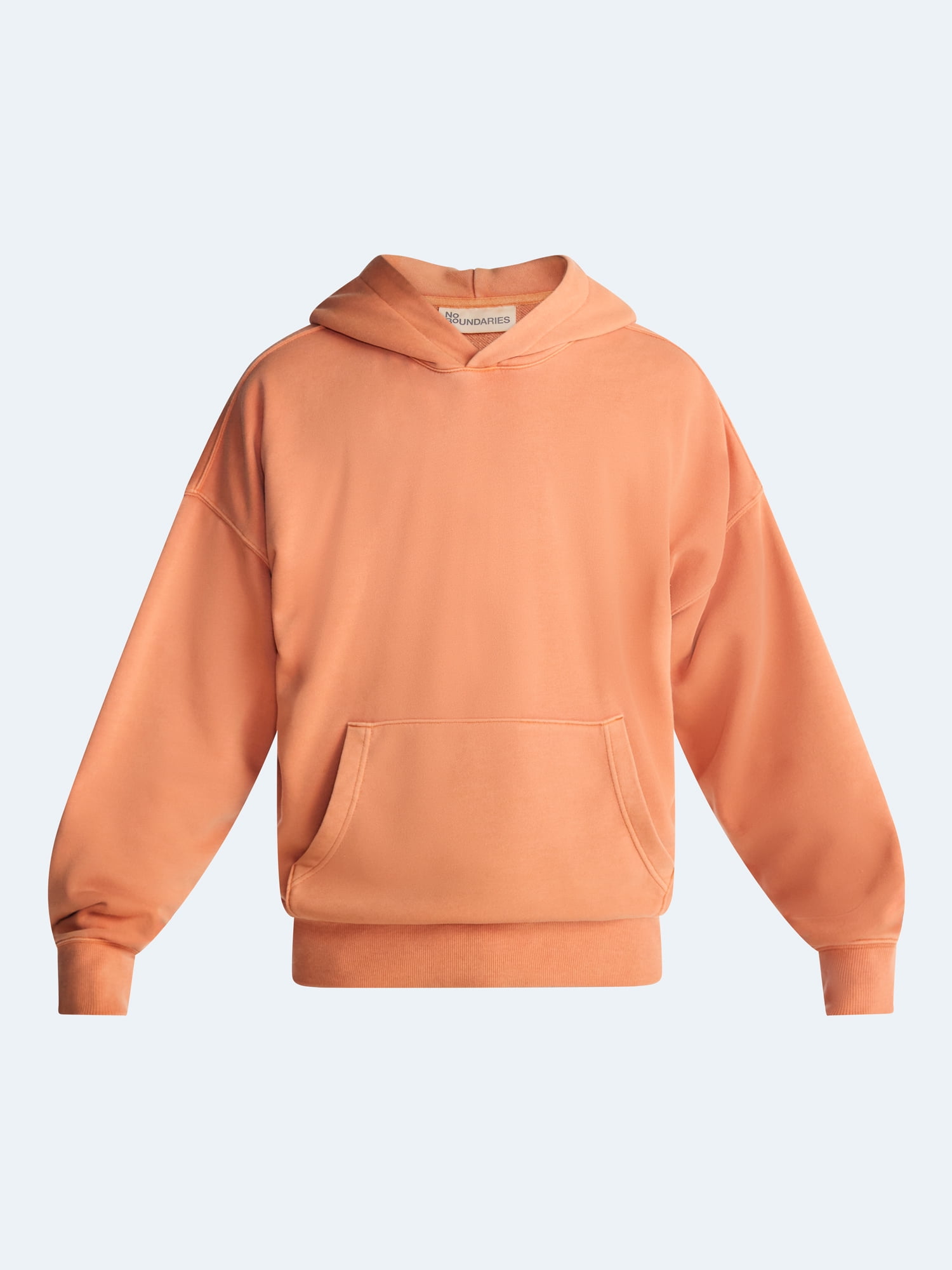 No Boundaries Oversized Hoodie with Long Sleeves, Men's XS-4XLT