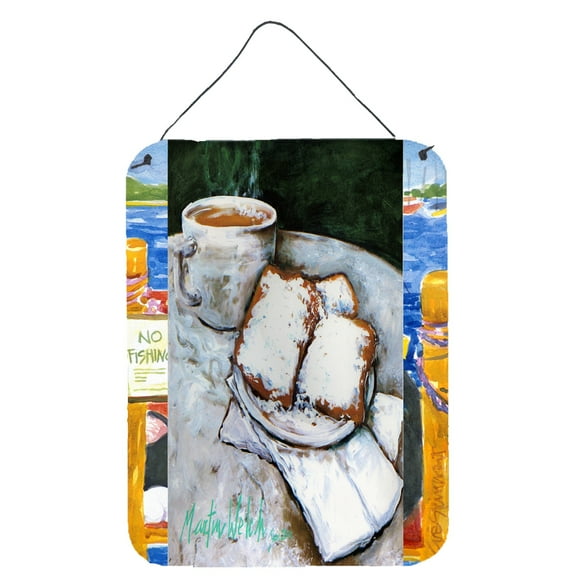 Carolines Treasures MW1189DS1216 Beignets Breakfast Delight Wall or Door Hanging Prints 12x16 multicolor