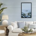 thumbnail image 3 of Stupell Industries Rustic Lodge Yacht in Floral Bay Black Floating Frame Canvas Art, 21 x 31, by Petals Prints Design, 3 of 8