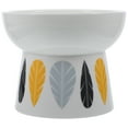thumbnail image 1 of Adorable Pattern Feeding Bowl Ceramic Cat Bowl Compact Pet Feeding Bowl Kitten Supply, 1 of 8