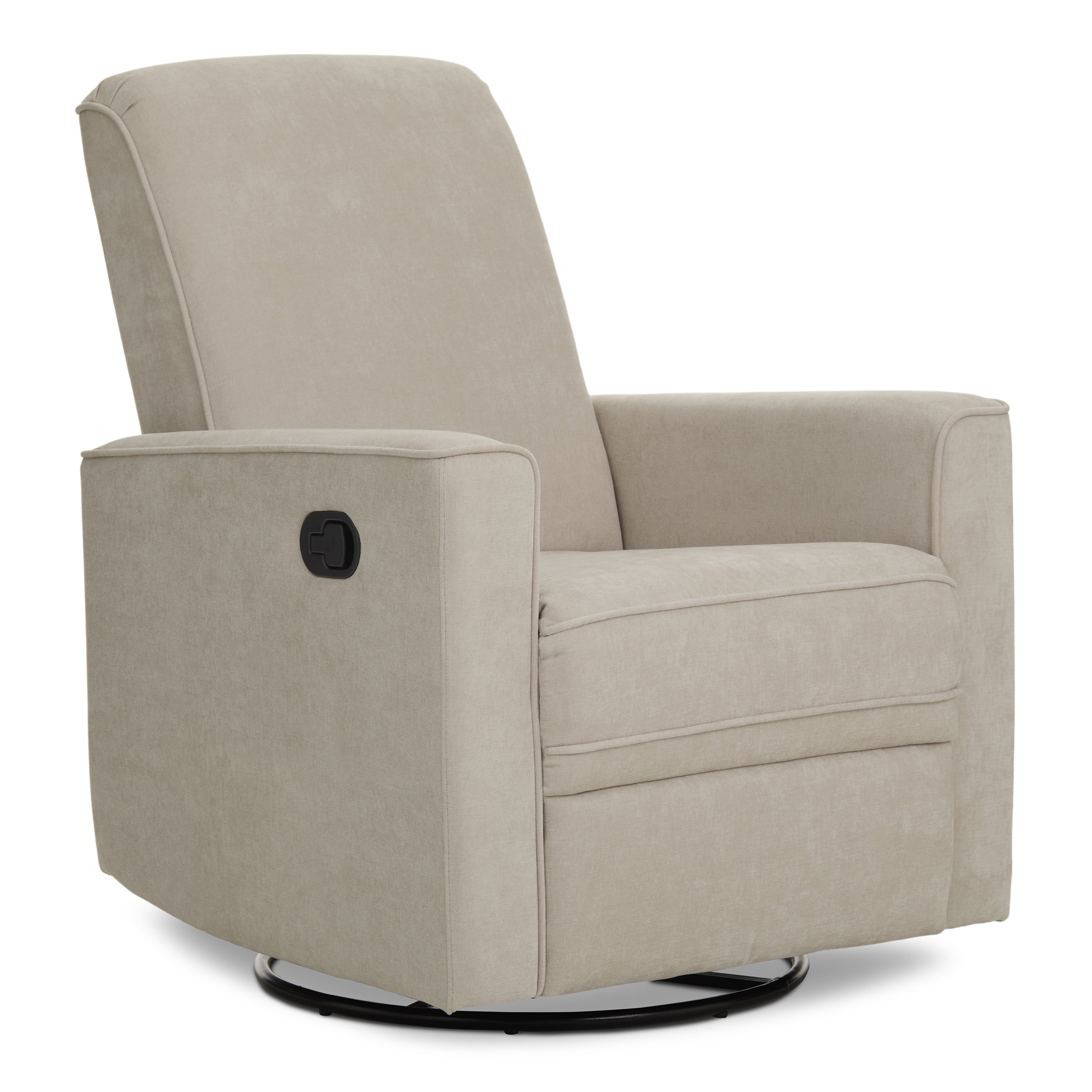 Evolur Raleigh Nursery Glider Recliner and Rocking Chair in Tan, 360° Swivel Motion, Multiple Recline Positions, Easy to Clean, FSC and Greenguard Gold Certified