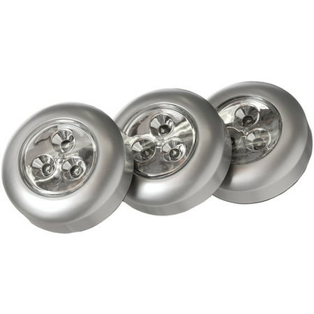 Light It!™ Silver Stick-On Light 3 ct Pack